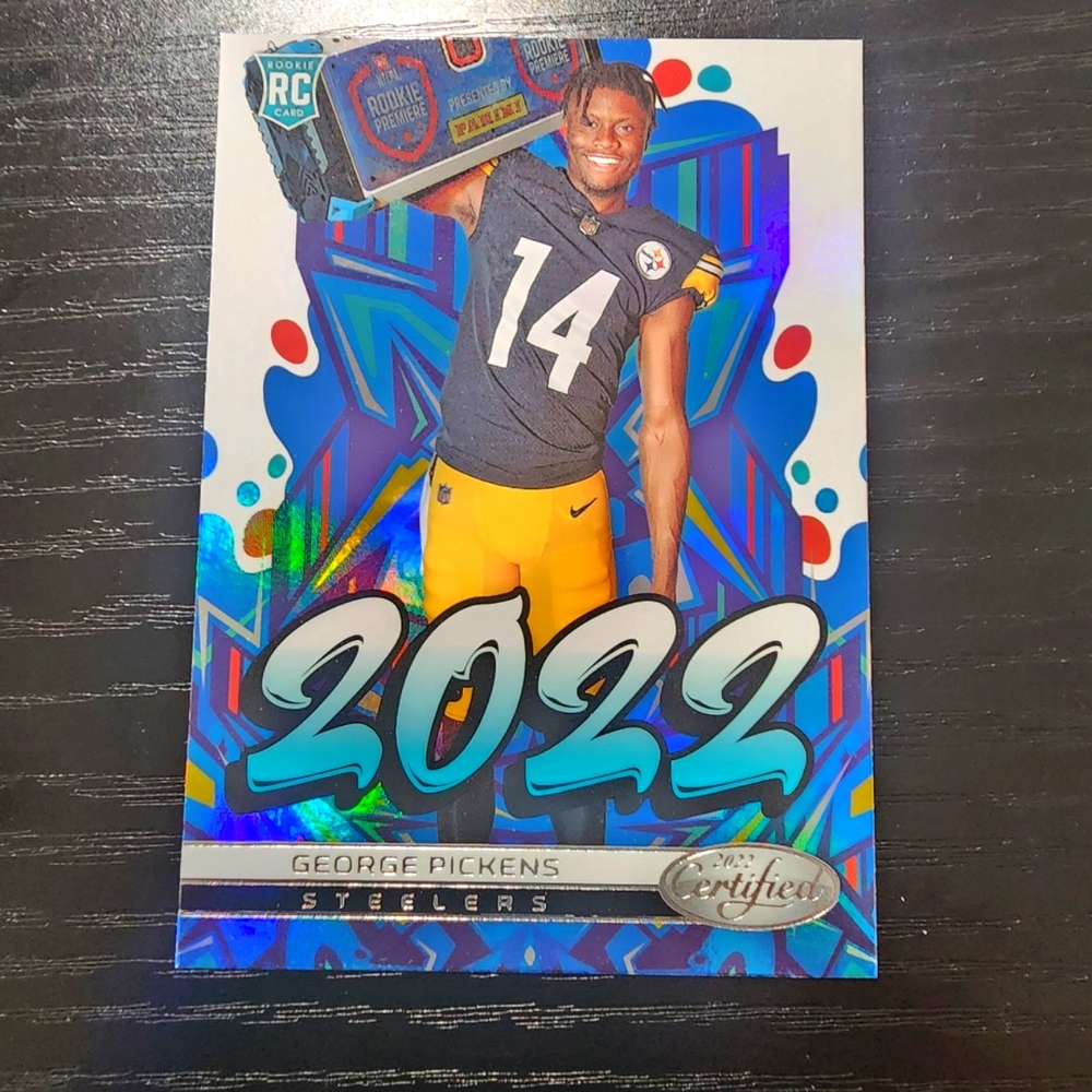 George Pickens steelers 2022-13 rookie card Certified